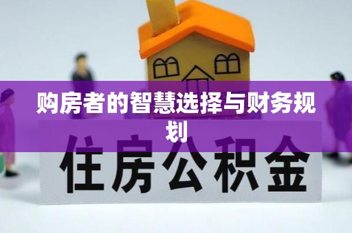 建邺购房者的智慧选择与财务规划